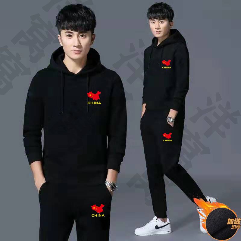 Áo Hoodie Bằng Vải Nhung Dày Dặn Phối Lông Chồn Phong Cách Thể Thao Trẻ Trung Cho Nam