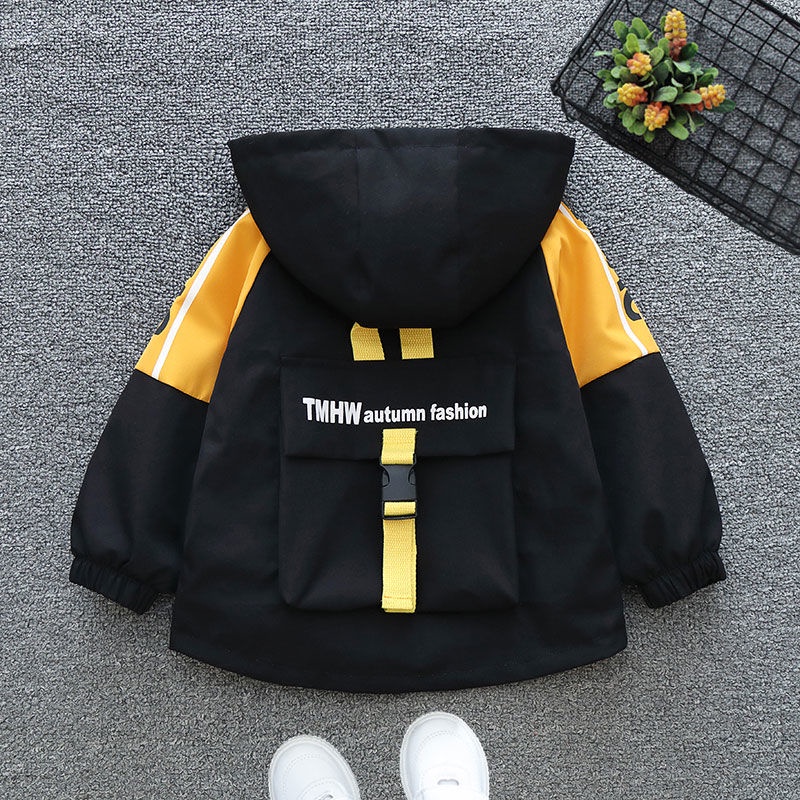 Áo Khoác Gió Mỏng Có Mũ Trùm Thời Trang Xuân Thu 2023 Mới Cỡ Lớn Cho Bé Trai