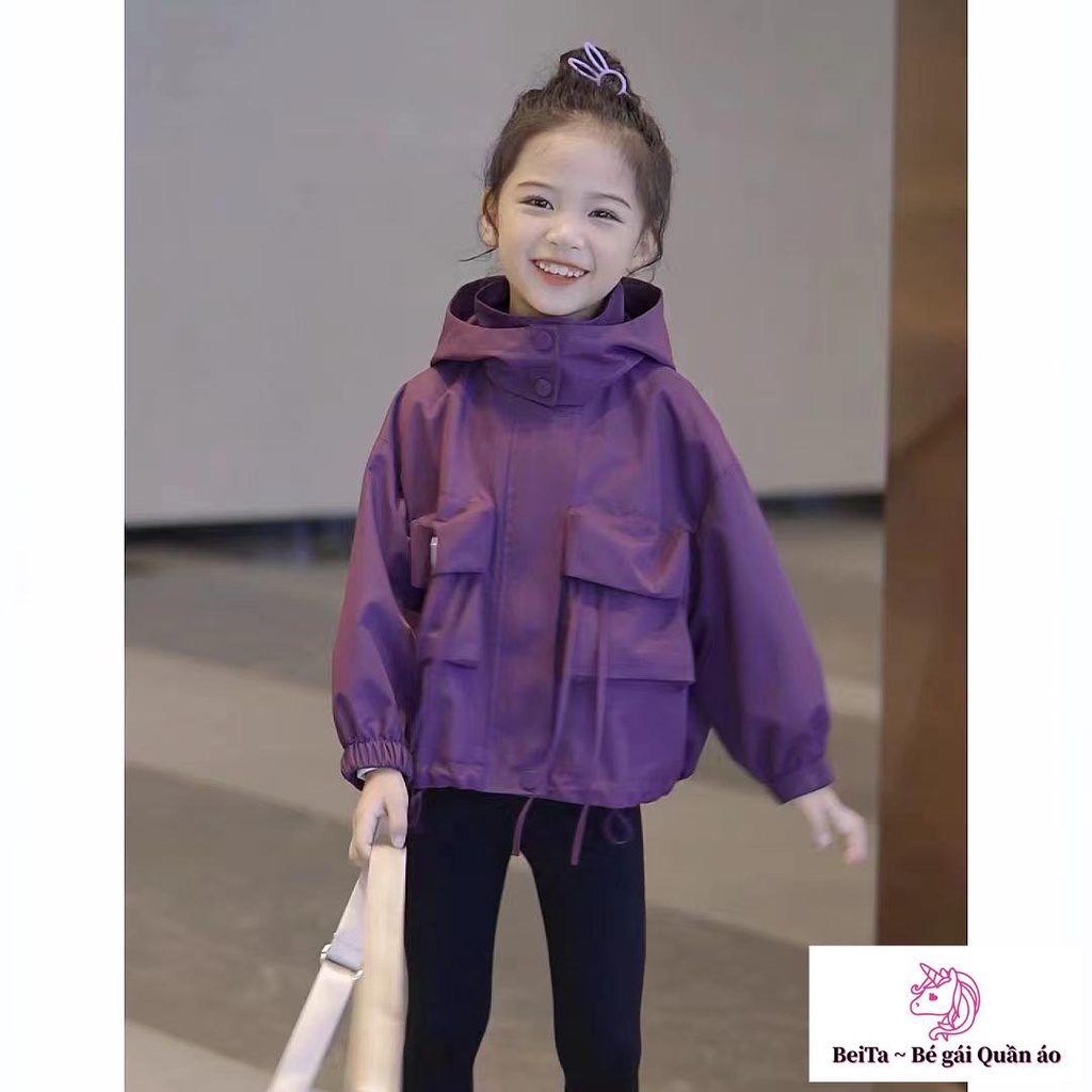 Áo Khoác parka Dáng Rộng Cao Cấp Phong Cách Phương Tây Đơn Giản Thời Trang Mùa Thu Cho Bé Gái Bán Chạy