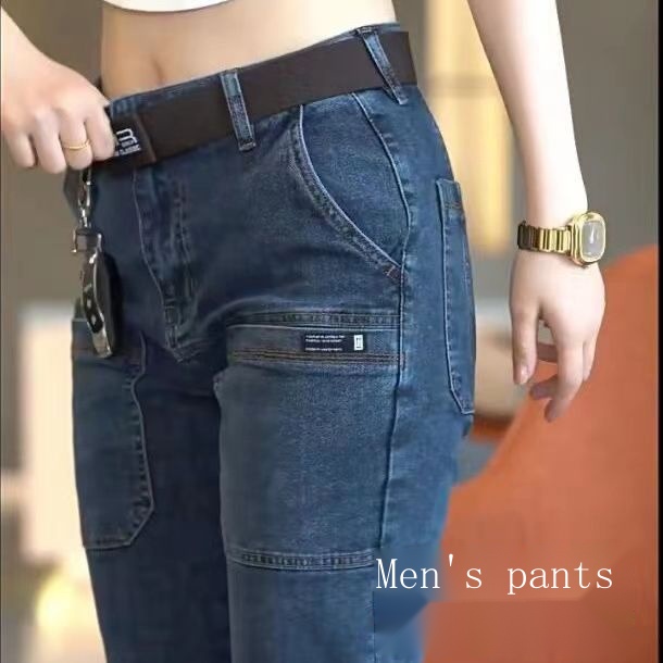 Quần Jean Dài Dáng Ôm Ống Thẳng Cao Cấp Thời Trang Mùa Thu Cho Nam