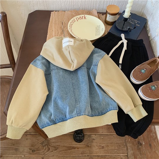 Áo Khoác Hoodie Giả Hai Lớp Có Khóa Kéo Thời Trang Xuân Thu Mới 2023 Dành Cho Bé Trai