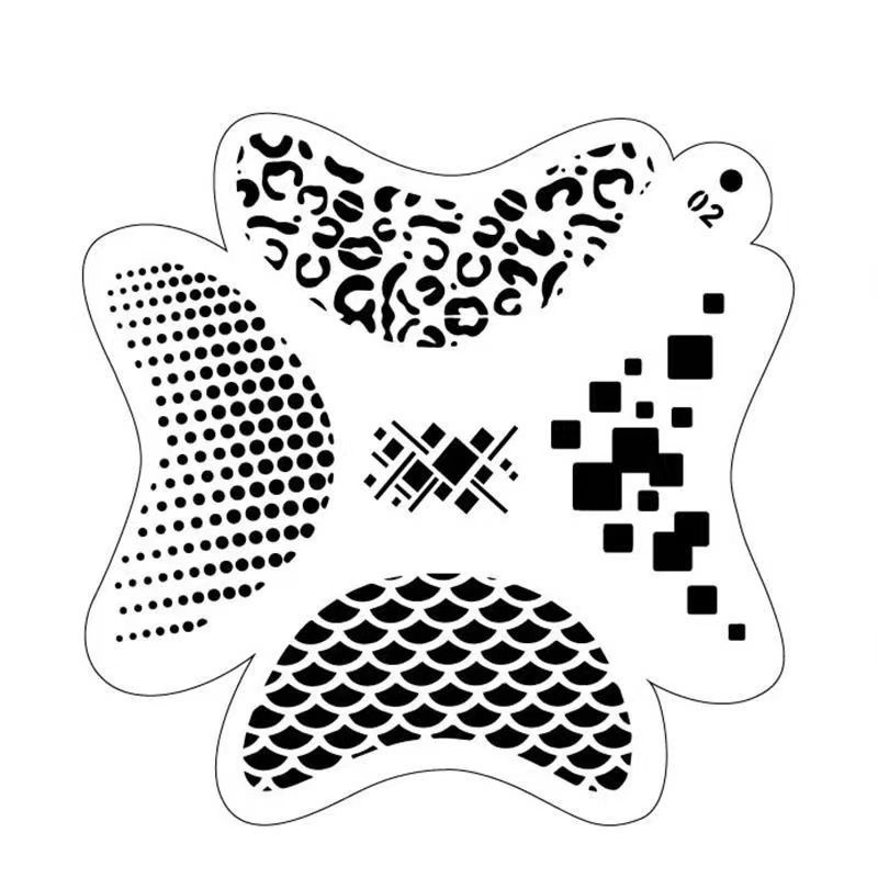 Khuôn Vẽ Tay Họa Tiết Khuôn Mặt Đặc Biệt Dành Cho Trẻ Em