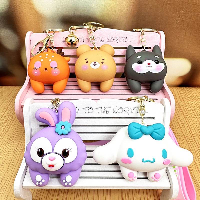 Móc Khóa Lọ Dầu Ngôi Sao Lấp Lánh Dễ Thương Sáng Tạo