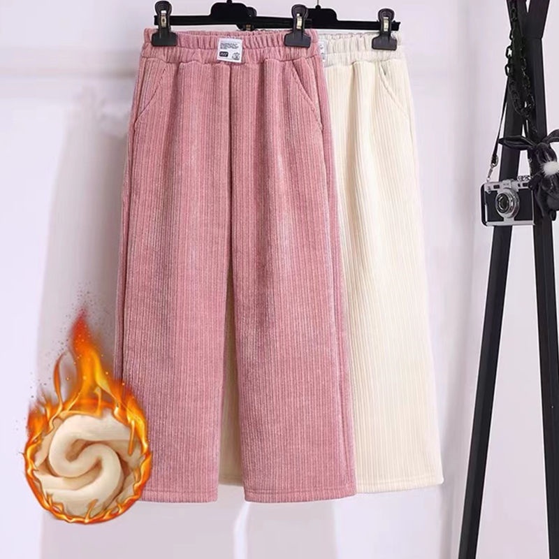 Quần Dài Dáng Thẳng Dày Dặn Thời Trang Thu Đông Cho Bé Gái