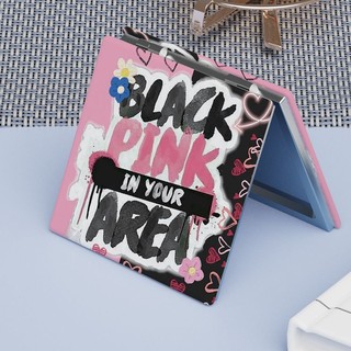 Gương Trang Điểm mini Cầm Tay Hai Mặt In Hình blackpink Xinh Xắn