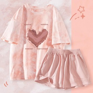 Set áo thun ngắn tay + quần short thời trang nữ 12.17
