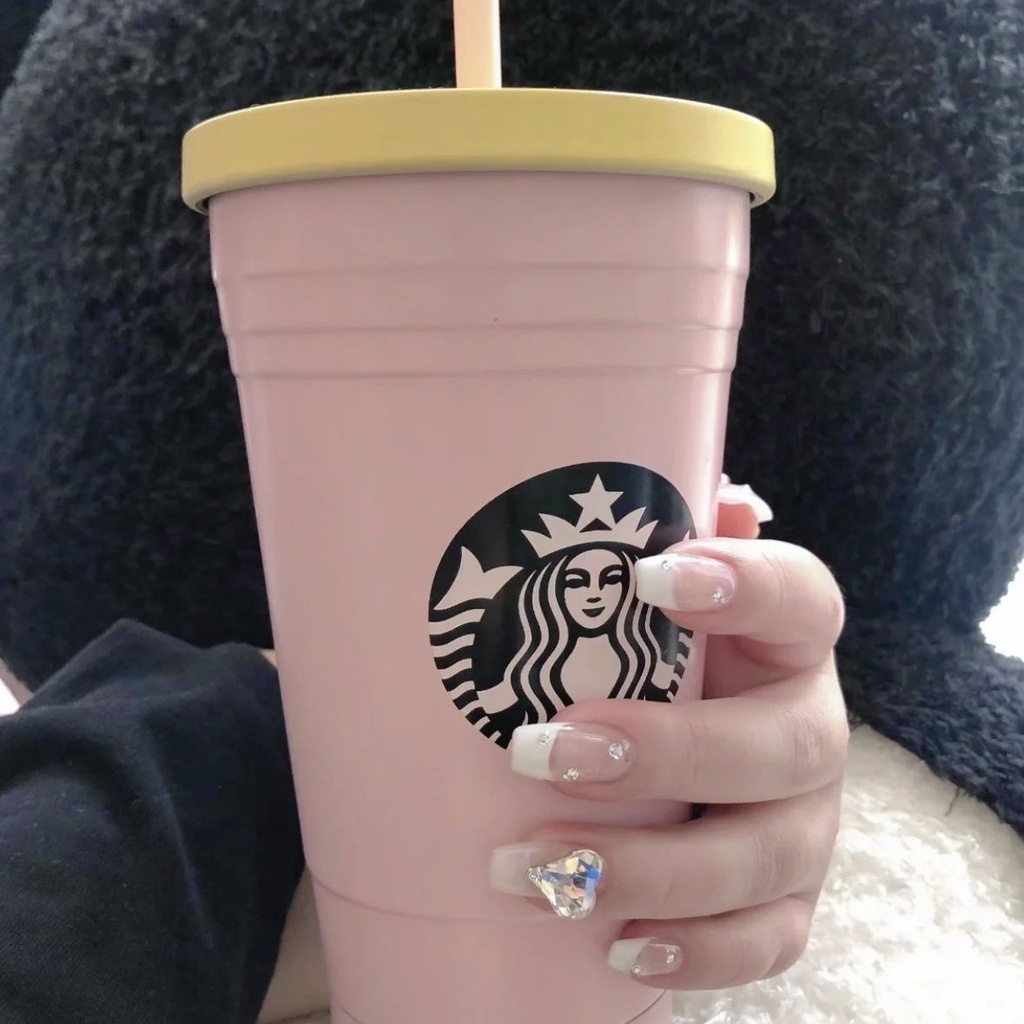 ◆Ins Cup Starbucks Trà Starbucks Cốc Trà Starbucks Cốc Nước Starbucks Cốc Starbucks Toucan Thép Khôn