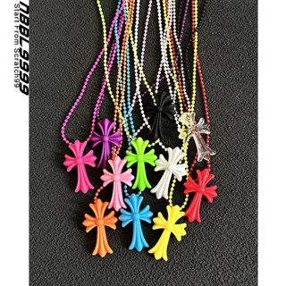 CHROME HEARTS  Dây Chuyền Mặt Thánh Giá 11 Màu Phiên Bản Giới Hạn
