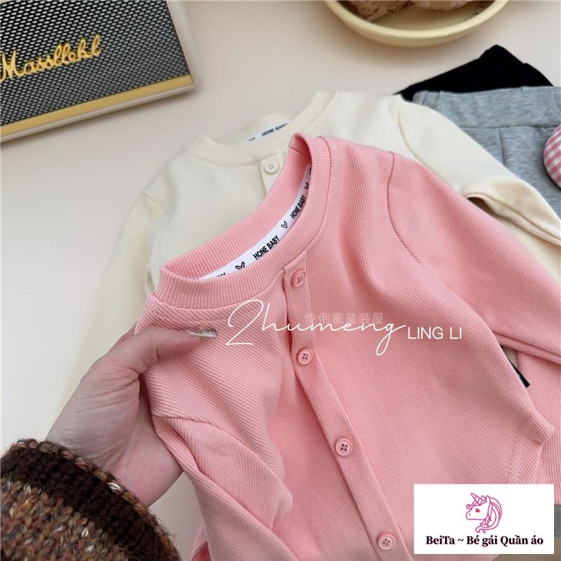 Áo Thun Tay Dài Dáng Chữ a Ôm Sát Màu Kẹo Phong Cách Hàn Quốc Thời Trang Xuân Thu Cho Bé Gái