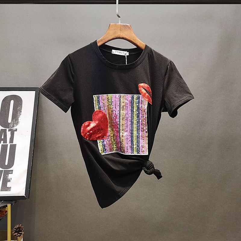 Set Áo Thun Ngắn Tay + Quần denim Lưng Cao Thời Trang Châu Âu 2023 Cho Nữ