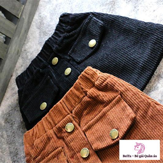 Chân Váy Nhung Dáng Chữ a Phong Cách Phương Tây Thời Trang Xuân Thu Mới Cho Bé Gái