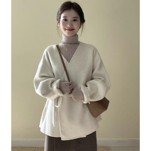 Áo sweater Cổ Cao Phong Cách Hàn Quốc Thời Trang Mùa Thu Hàng Mới Dành Cho Nữ