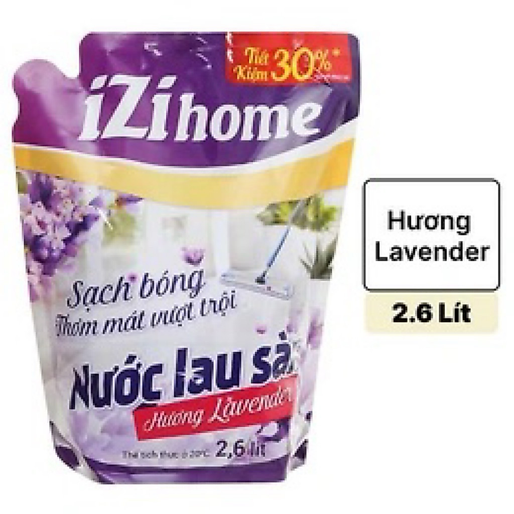 Nước lau sàn Izi Home 2.6L