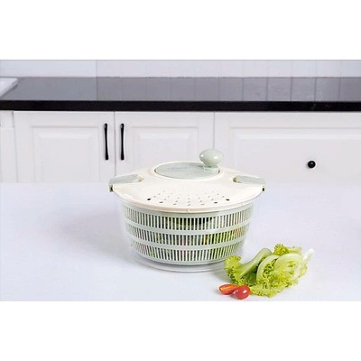 inochi Bộ quay rau thau rổ, nhựa PP, quay ráo nước, tiện dụng nội trợ nhà bếp, an toàn sử dụng