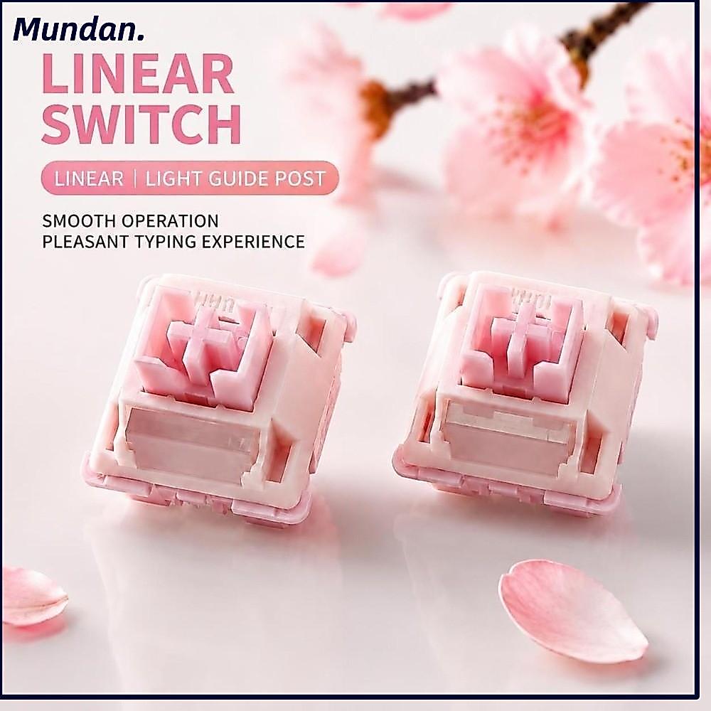 MUNDAN 10 Chiếc Công Tắc Bàn Phím Cơ Tuyến Tính, POK Thân 5 Chân Công Tắc Cơ Tùy Chỉnh, POM Top Hous