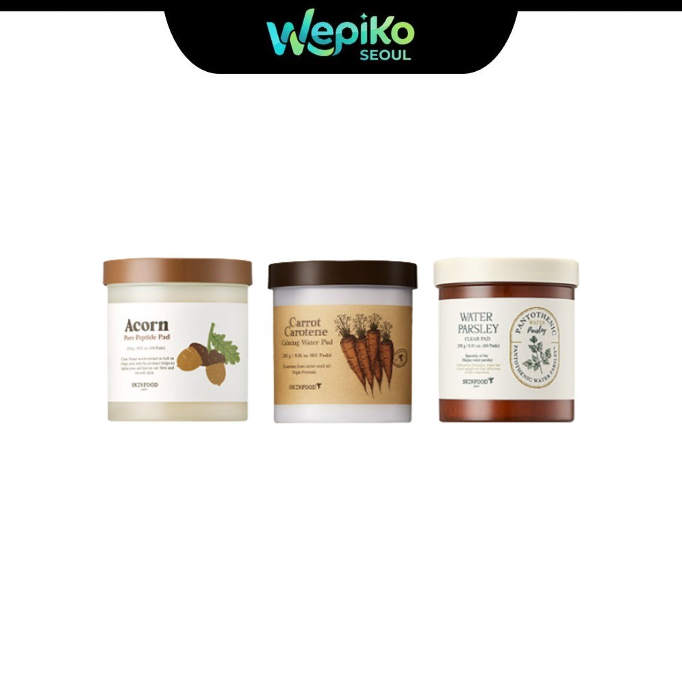 [READY TO SHIP] SKINFOOD PAD / SKINFOOD Carrot Carotene Calming Water Pad, SKINFOOD Water Parsley Cl