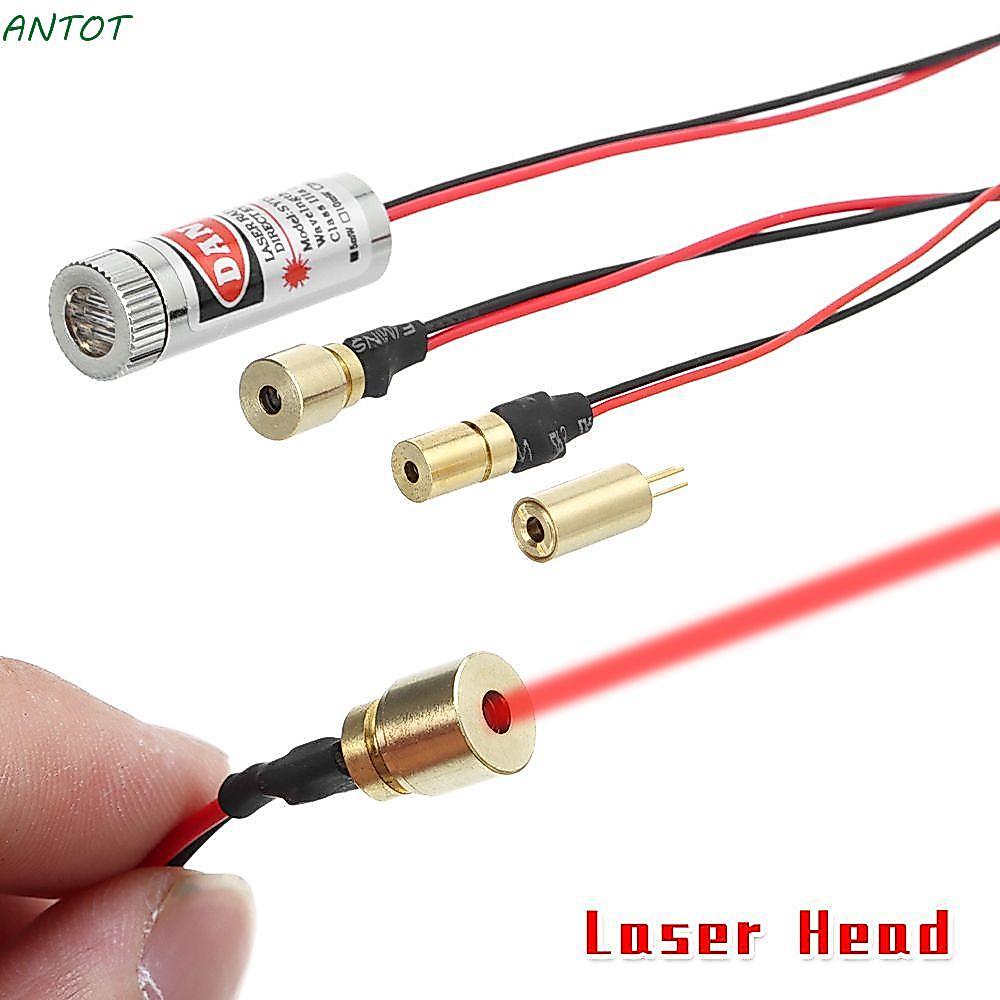 ANTOT Point / Line Laser 650nm 5mW 4 kiểu Đầu mô-đun lấy nét có thể lấy nét Laser
