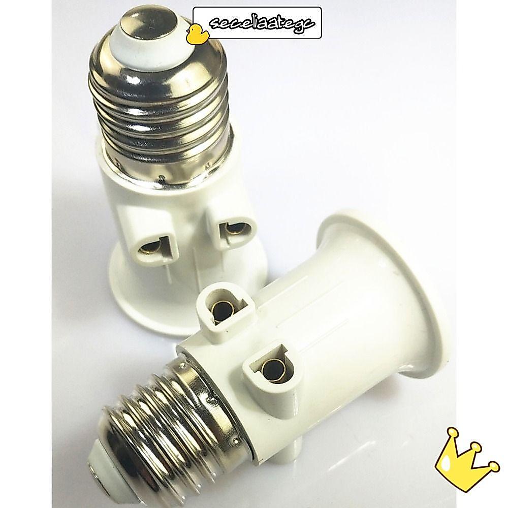 Bộ chuyển đổi bóng đèn LED SECELPH E27 EU, Bộ chuyển đổi đèn ABS EU Đầu nối phích cắm, Bóng đèn ổ cắ