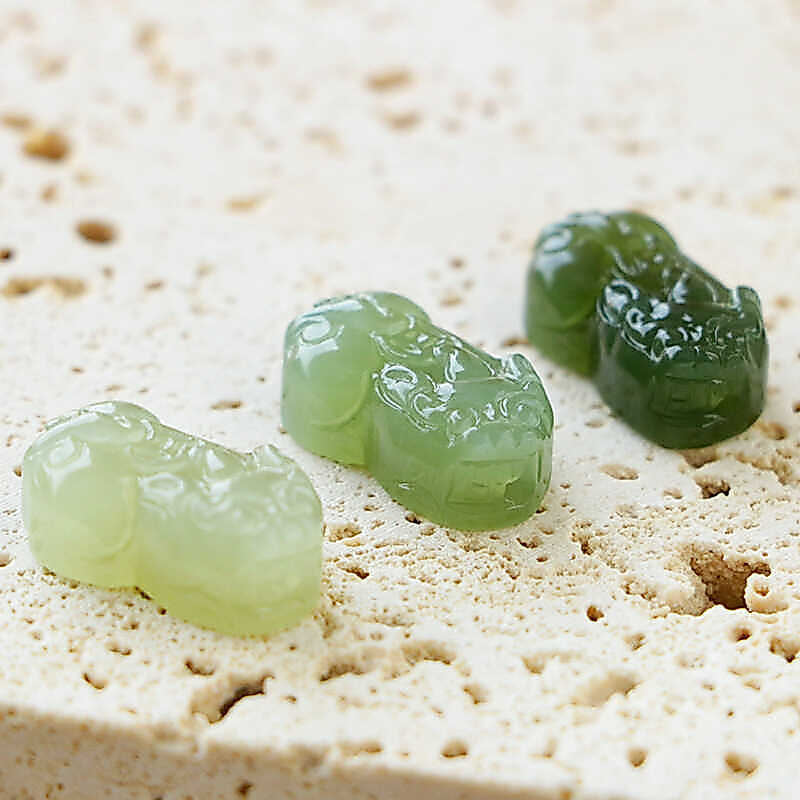 Hetian Ngọc Pixiu Quốc Gia Phong Cách Hợp Thời Trang Tự Nhiên Ngọc Hetian Pixiu Mặt Dây Chuyền Thanh