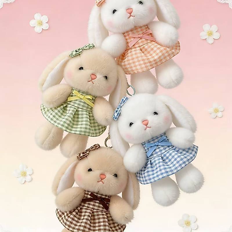 Cute Delicate Lace Skirt Bunny Handbag Pendant Cute Delicate Lace Skirt Bunny Handbag Pendant OQLc