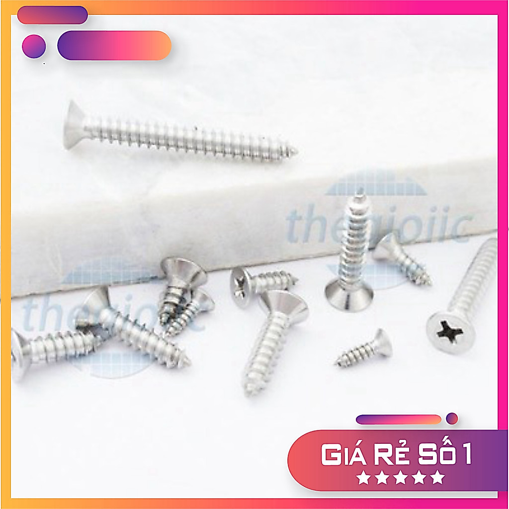 [10 Cái]- Vít Nhọn KA M6 x 18mm 304 Điện Tử Thường Tín
