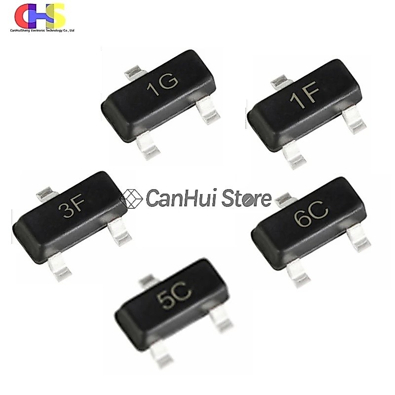 100 BC807-25 BC807-40 BC817-25 BC817-40 BC846A BC846B BC847B BC847C BC856B BC857B SOT-23 BC807 BC817