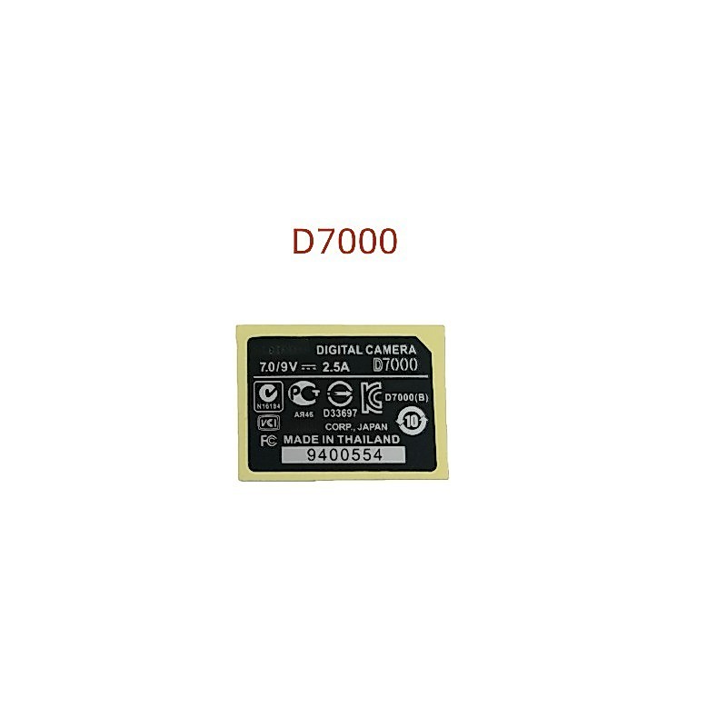 Cho Nikon D7000 D5500 Nhãn Dưới Giấy Số Thân Giấy