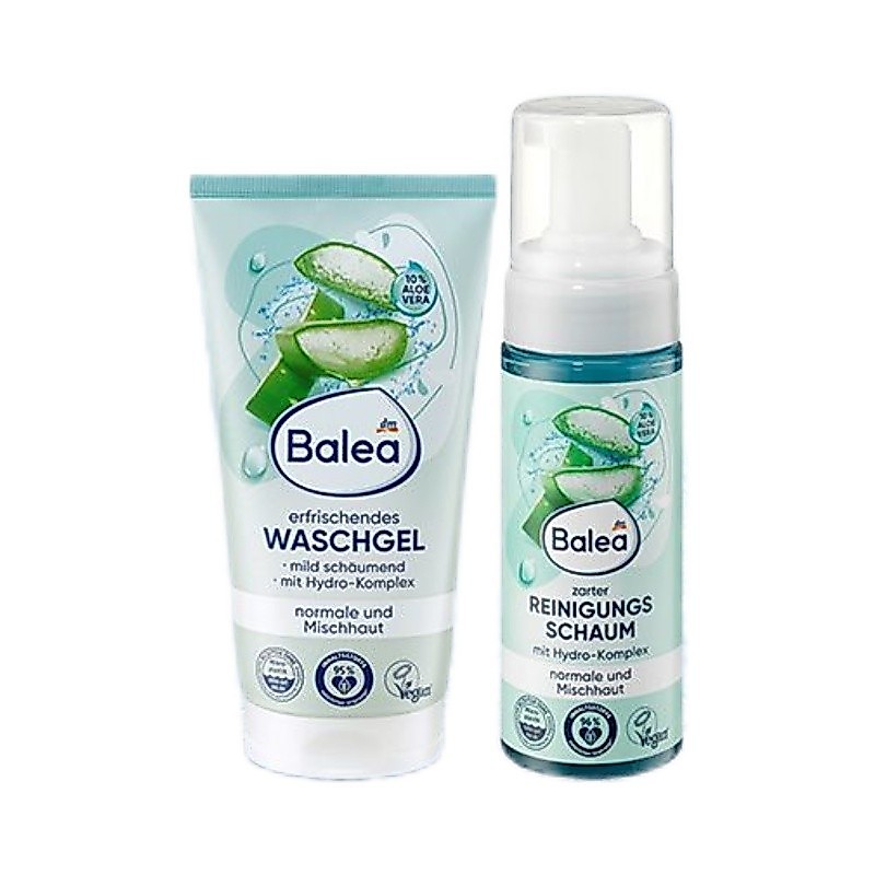 Sữa rửa mặt Balea Balea Lotus Aloe của Đức Gel kiểm soát dầu nhẹ nhàng Sữa rửa mặt Dưỡng ẩm làm sạch