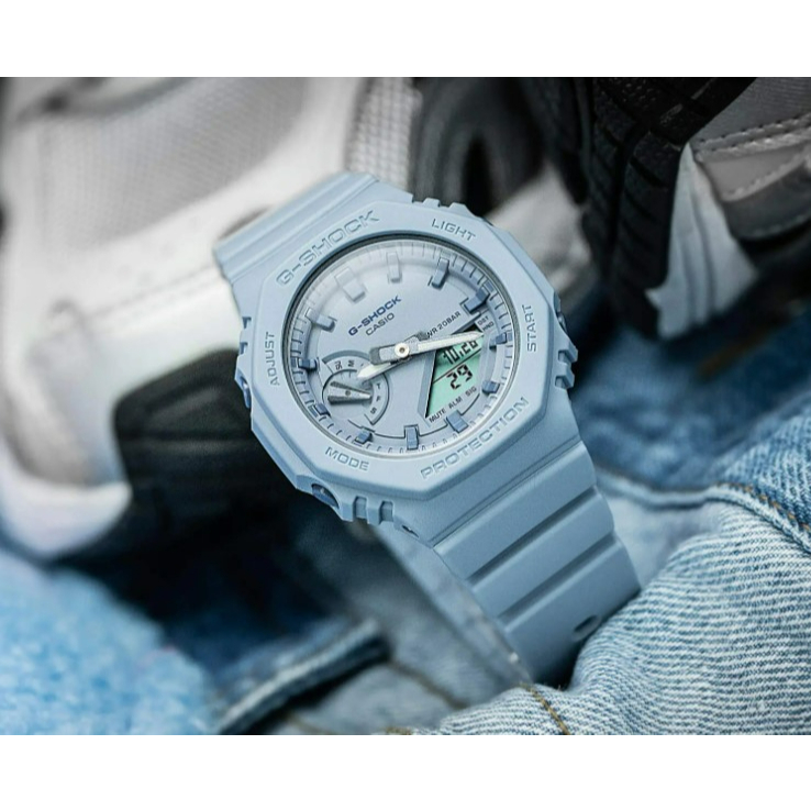 GMA-S2100SK-1A Vỏ đồng hồ ANALOG-DIIGITAL Auto Light Series GMA-S2100BA-2A Dây đeo đồng hồ Phụ kiện 