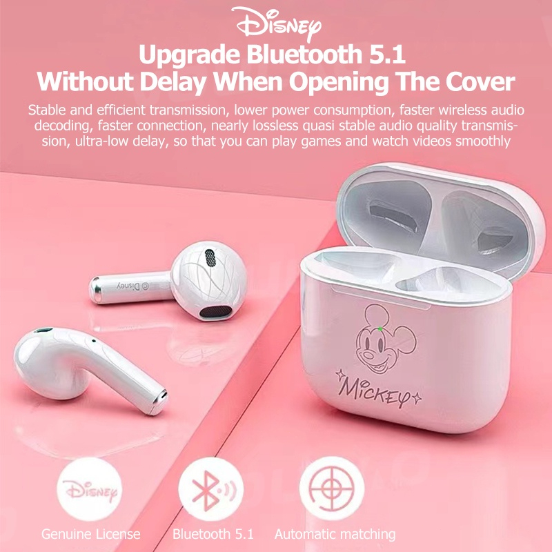 Tai Nghe Bluetooth 5.2 Không Dây Âm Thanh HIFI 9D Chống Nước Có Mic Disney FX-951B