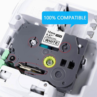 TZe231 tze231 TZE231 6mm 9mm 12mm 18mm 24mm Tương thích Brother Label Tape tze131 Băng nhiều lớp cho máy in nhãn P-Touch PT-H110 PT-H107B PT-D210 PT-D450 PT-D600 Máy làm nhãn