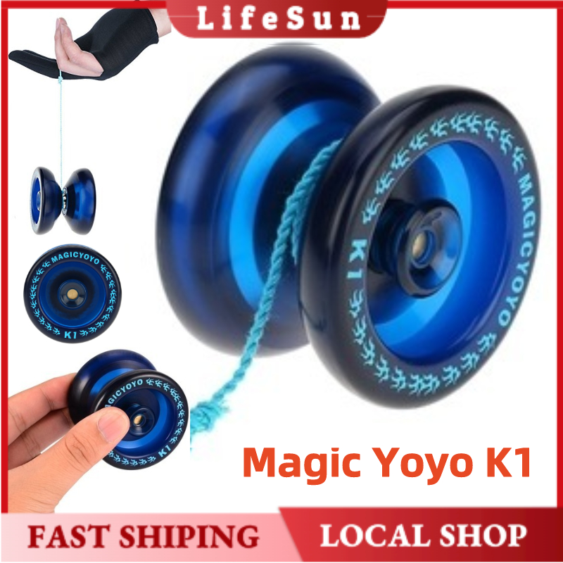 [LOCAL SHOP] Magic Yoyo K1 Professional ABS YoYo Ball Bearing String Trick Toy Yo-Yo K1 Spin ABS Yoy