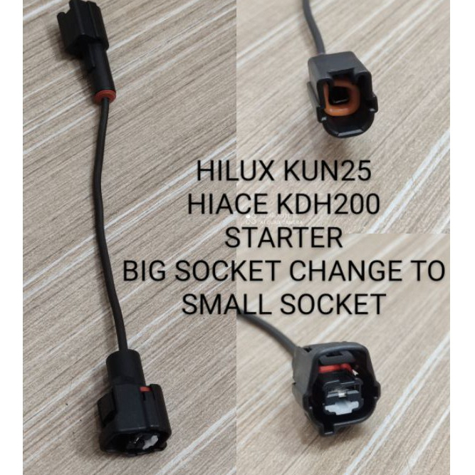 Ổ cắm khởi động Toyota Hiace KDH200 sang Hilux ttc3