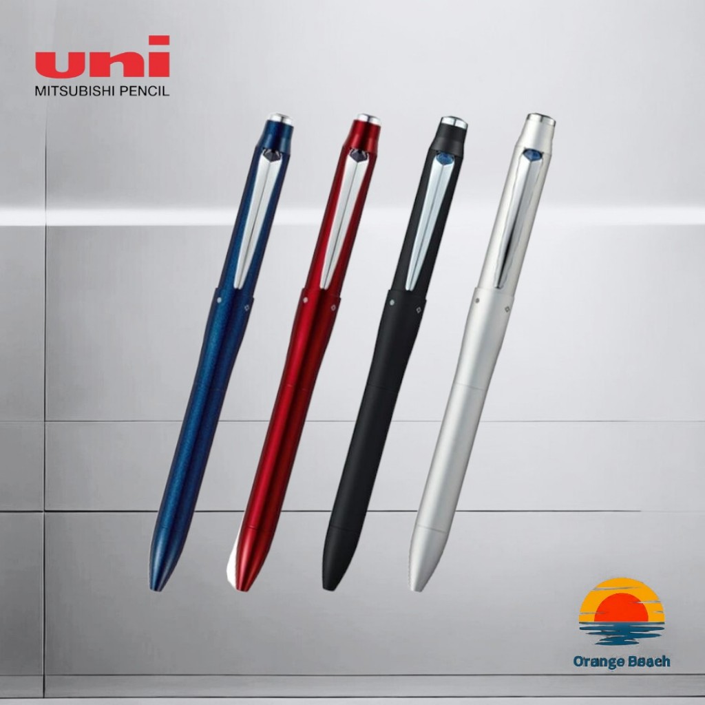 Uni Jetstream Prime 3&1 Multi Pen/Bút đa năng 4-in-1/Vỏ kim loại cao cấp/Viết siêu trơn/Japan