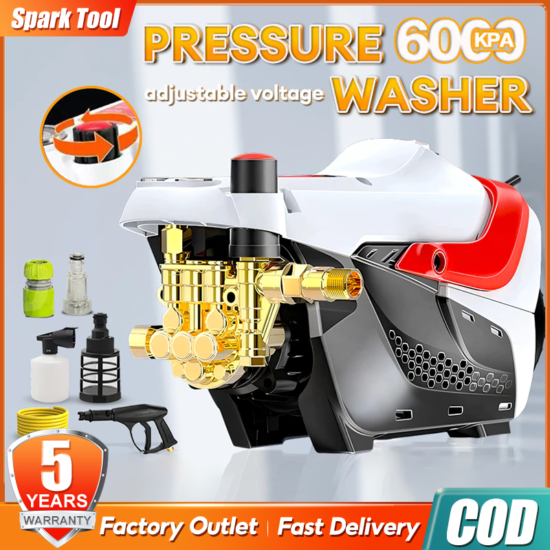 REAIM Water Jet 280Bar High Pressure Washer Car Cleaner Wash Machine Portable Home Cleaning