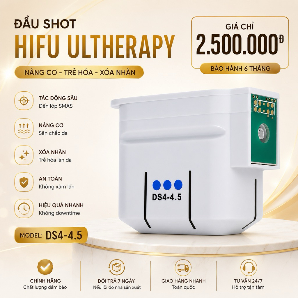 Đầu shot 4.5mm thay thế dành cho Hifu Ultherapy ver2.0.H/2.0.T_O35B7Og7Og