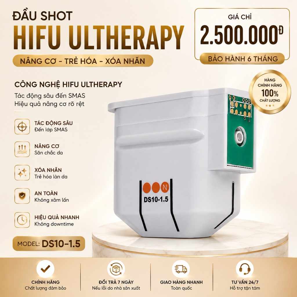 Đầu Shot 1.5mm thay thế cho máy Hifu Ultherapy ver2.0.H/2.0.T_O35B7Og7Og