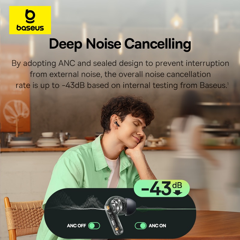 [Hàng mới về] Tai nghe chống ồn Baseus Bass BP1 NC Super Bass Bluetooth 6.0 41H Tuổi thọ pin dài | BigBuy360 - bigbuy360.vn