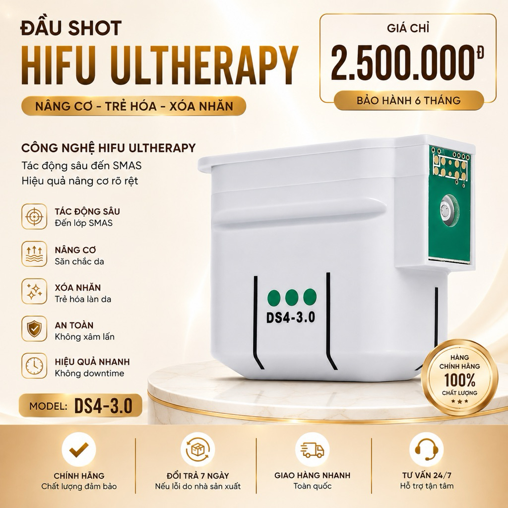 Đầu shot 3.0mm thay thế dành cho Hifu Ultherapy ver2.0.H/2.0.T_O35B7Og7Og