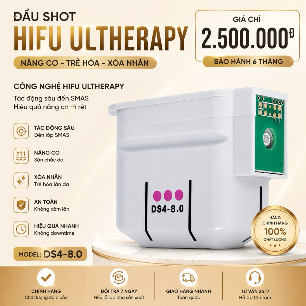 Đầu shot 8.0mm thay thế dành cho Hifu Ultherapy ver2.0.H/2.0.T_O35B7Og7Og