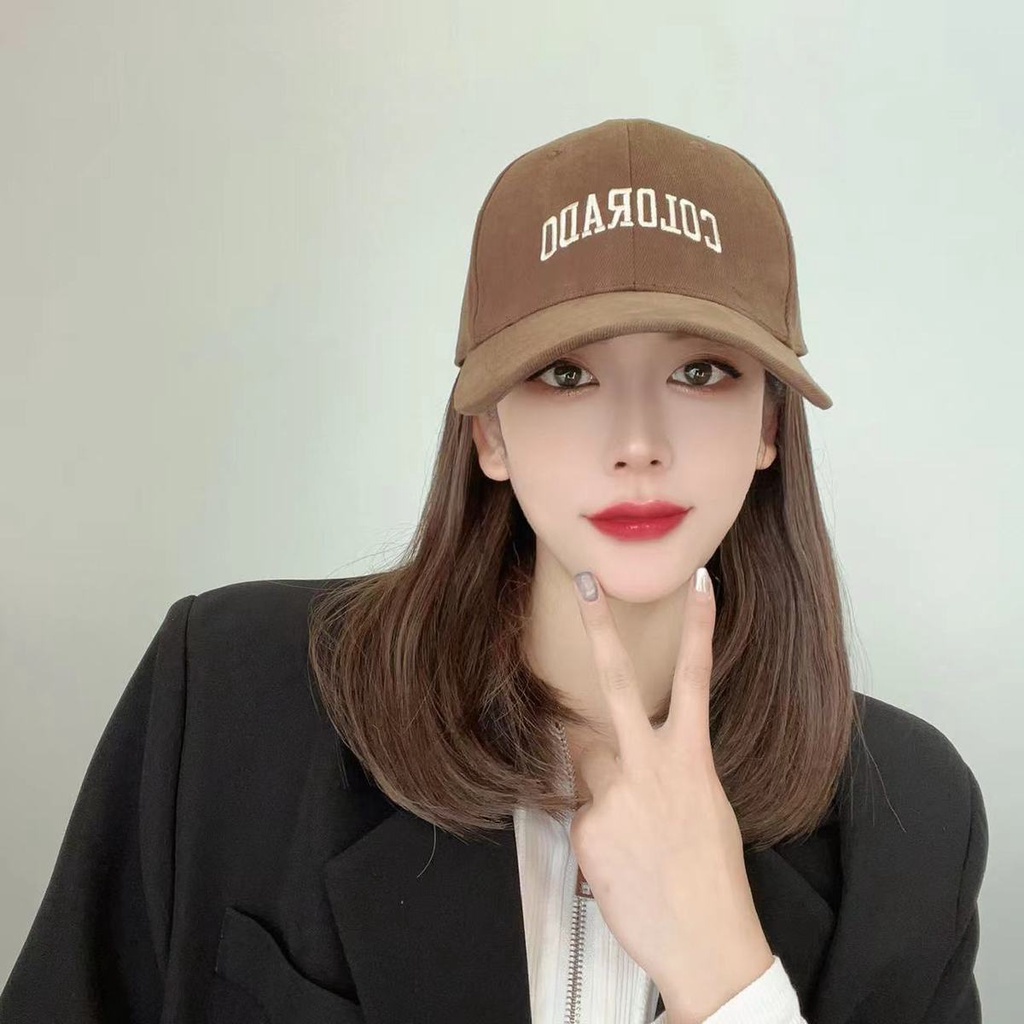 Mới Bộ Tóc Giả Ngắn Kèm Mũ Đội Thời Trang Dành Cho Nữ