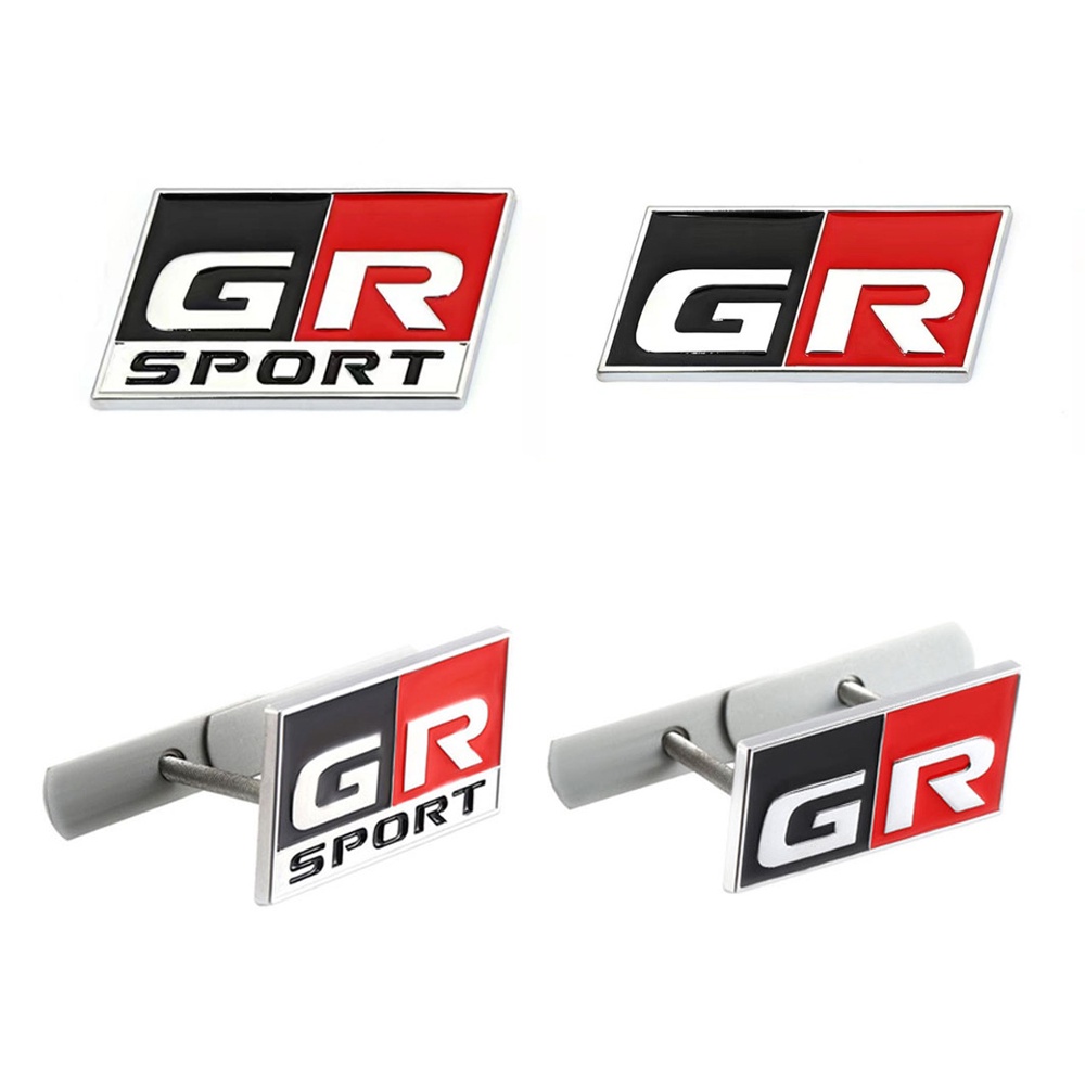 Miếng Dán Logo 3D Bằng Kim Loại Trang Trí Xe Hơi Toyota Sport GR Sport C-HR RAV4 Avensis Prado Prius