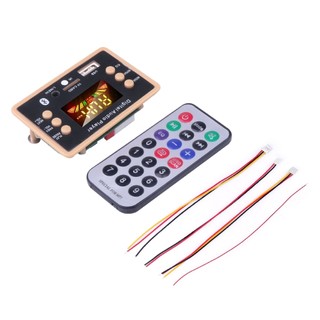 Mô đun giải mã mp3 bluetooth 5.0 5v 12v usb mp3 wma wav thẻ tf / usb / fm và điều khiển từ xa cho xe hơi