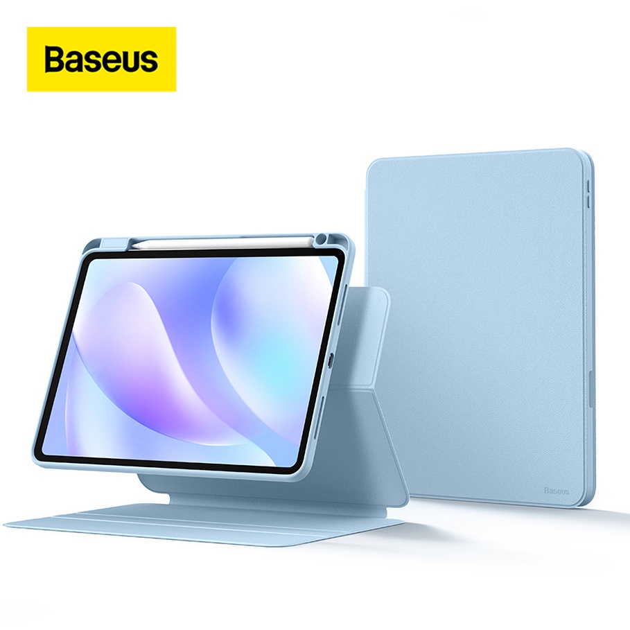 Bao Da Máy Tính Bảng Baseus Hít Nam Châm Nâng Cấp Có Ngăn Đựng Bút Cho iPad Pro 11 / Gen 10 / Air 5 / Air 4 / 10.2