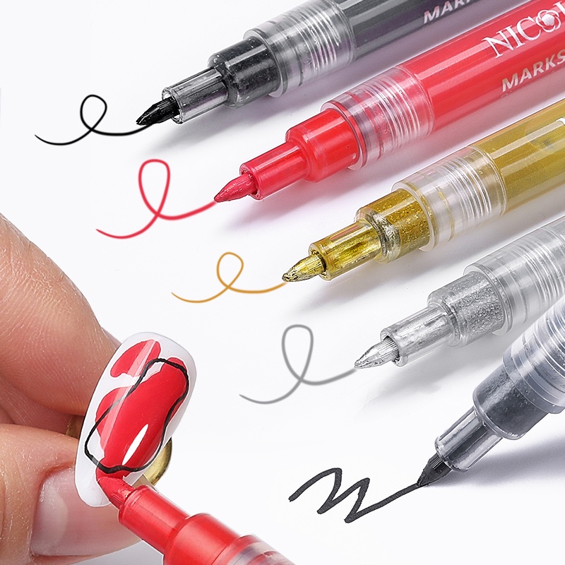 Bút Trang Trí Móng Nghệ Thuật 3D Đầy Màu Sắc Tiện Lợi