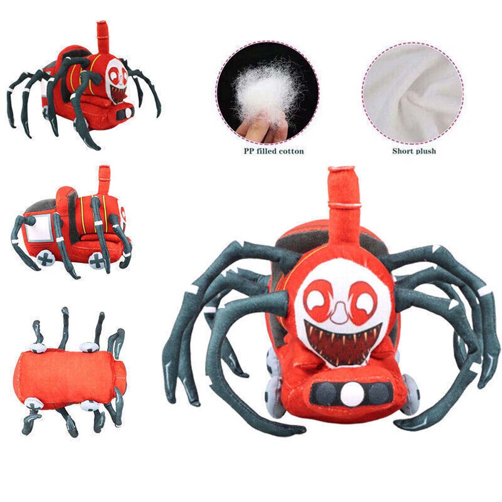 22cm Choo-Choo Charles Plush Toy Horror Game Stuffed Doll Soft Spider Train For Kids Gift