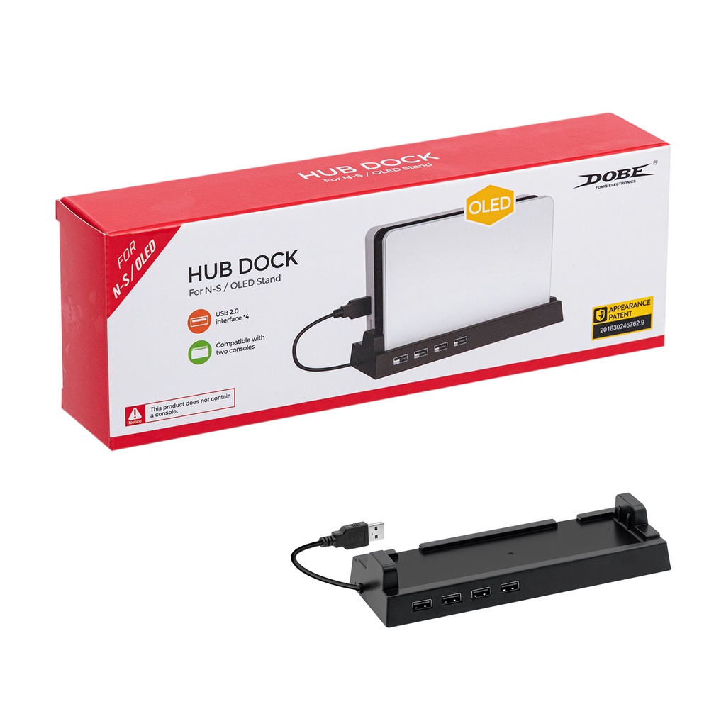 Dobe 4 cổng USB 2.0 Hub Dock cho Nintendo Switch / Nintendo Switch OLED