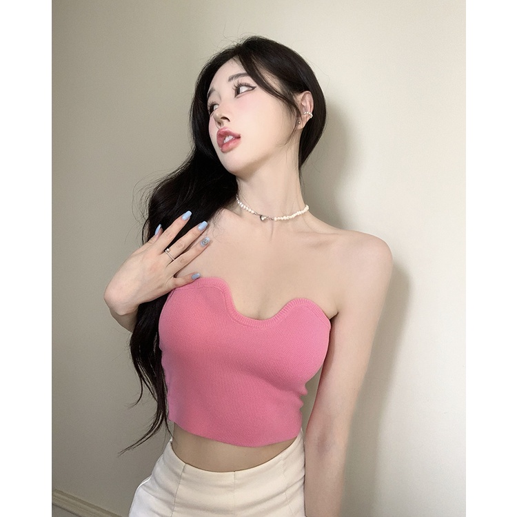 Áo Croptop Dệt Kim Màu Sắc Đa Dạng Thời Trang Mùa Hè Quyến Rũ Cho Nữ