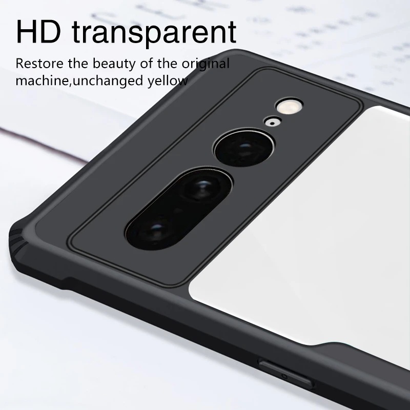 Ốp Điện Thoại Mềm Trong Suốt Chống Rơi Sang Trọng Cho Google Pixel 7 6 Pro 6A 4A 3A 3XL 4G 5G