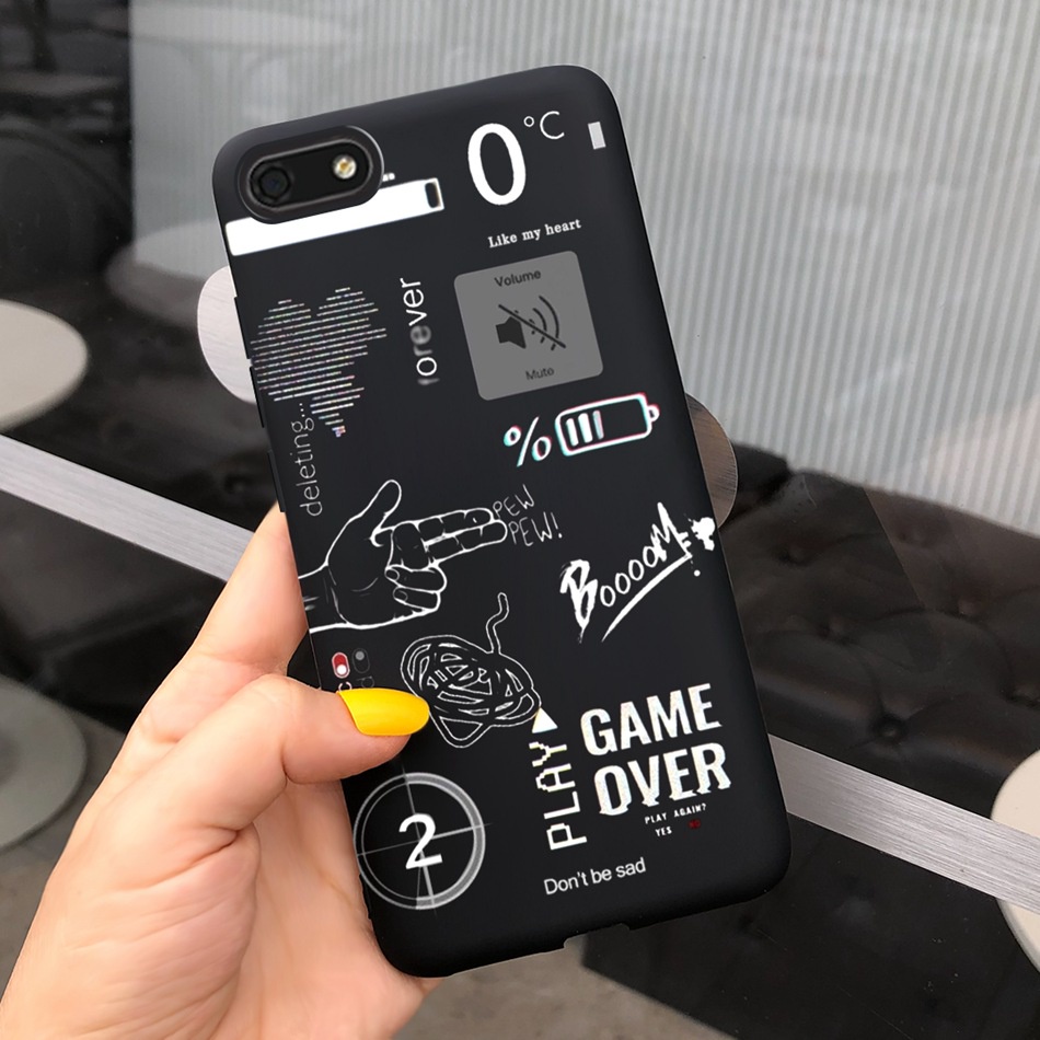 Ốp Điện Thoại Silicon Mềm In Họa Tiết Dễ Thương Cho Honor 7S / Honor 7A DUA-L22 DUA-LX3